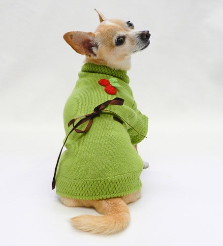 Sweet Cherry Sweater - Green